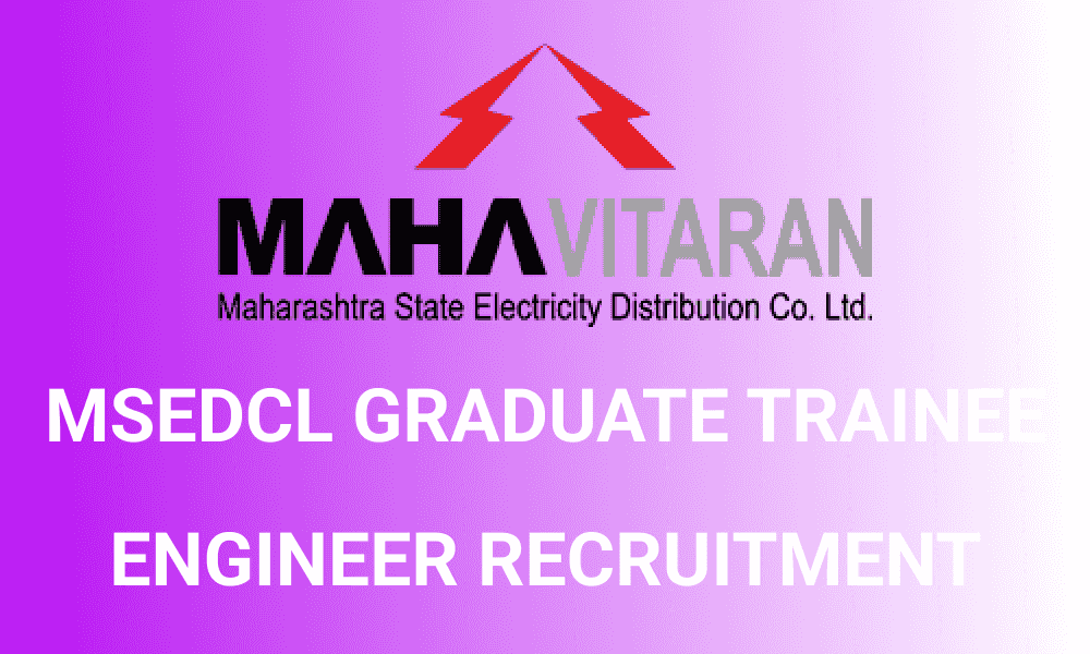 MSEDCL Graduate Trainee Engineer Recruitment